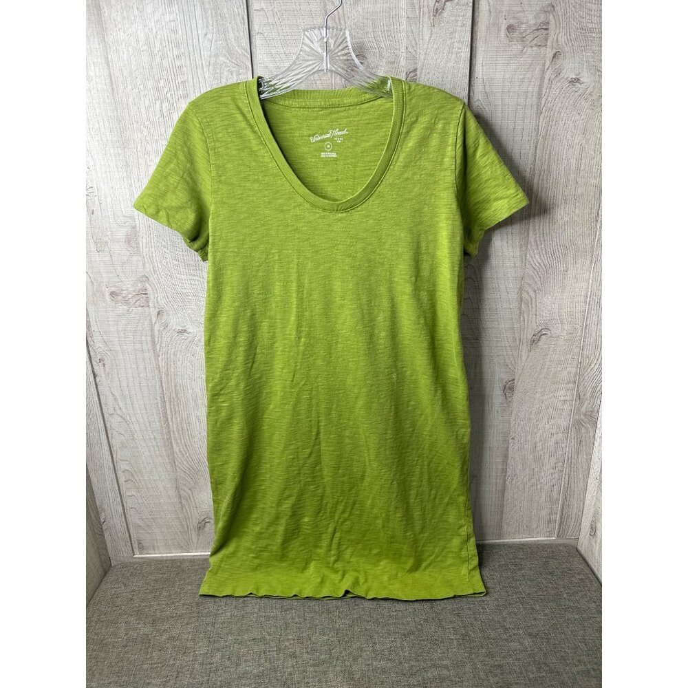 Universal Thread Womens Green T-Shirt Dress XS Short Sleeves Relaxed FIt